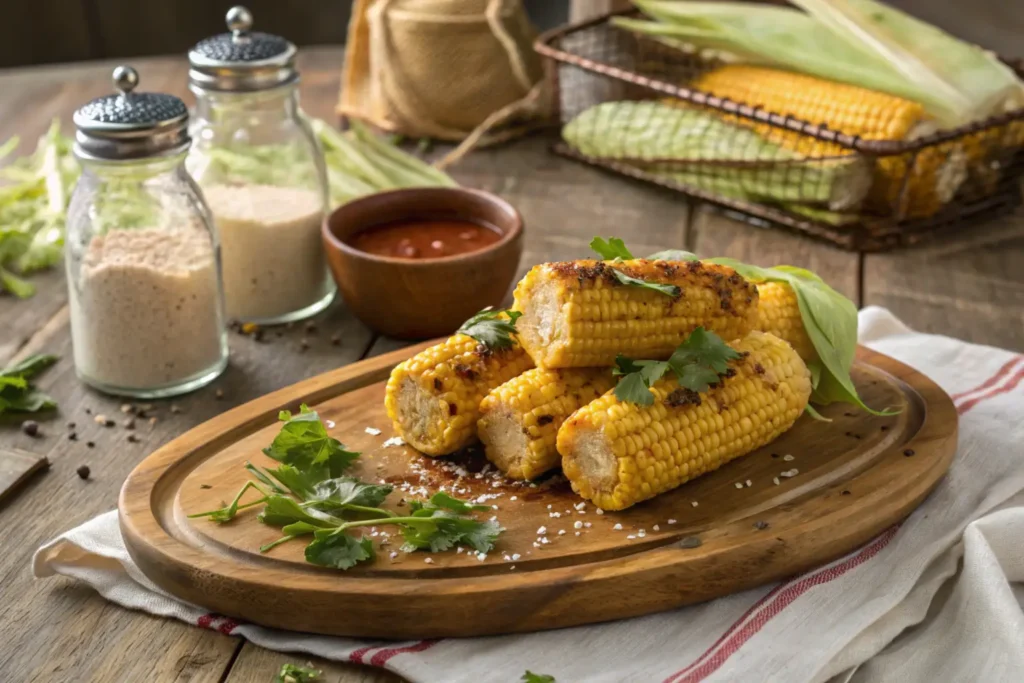 Crispy Deep-Fried Corn on the Cob with Dipping Sauce